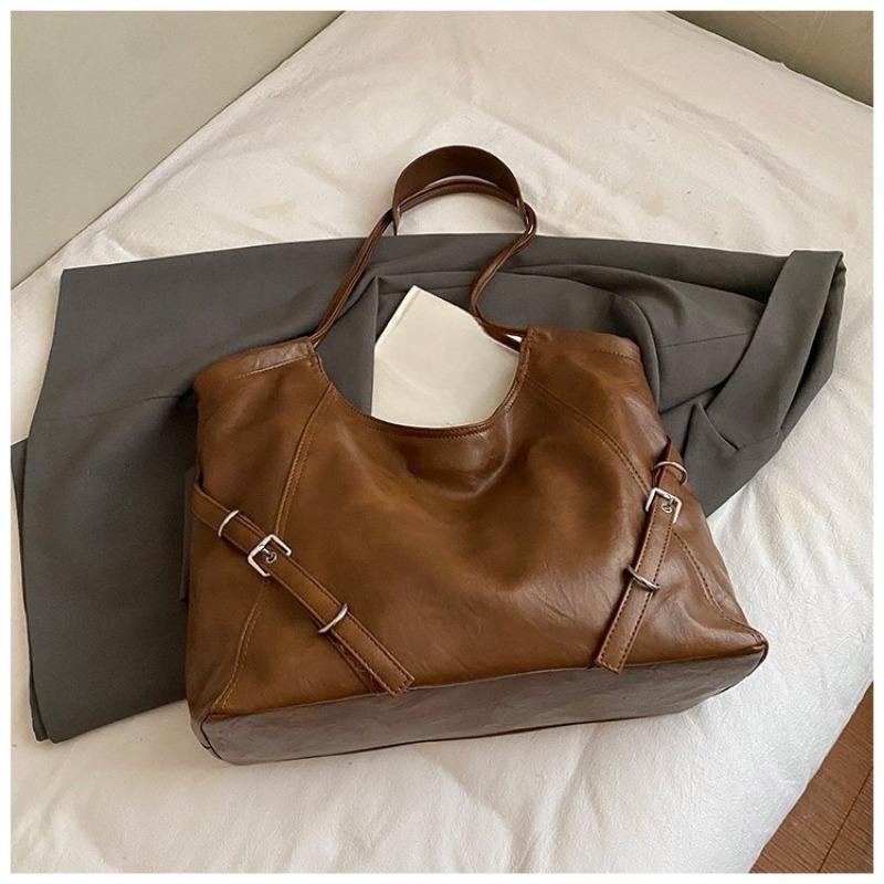 Вместительная сумка в стиле ретро для поездок на работу, повседневная и простая сумка через плечо, сумка-тоут для студента