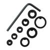 Drill Depth Stop Bit Collar Set Adjustable Positioner W/ Allen Wrench Drill Stop Bit Collar Set To Tighten The Stops Set-Screws