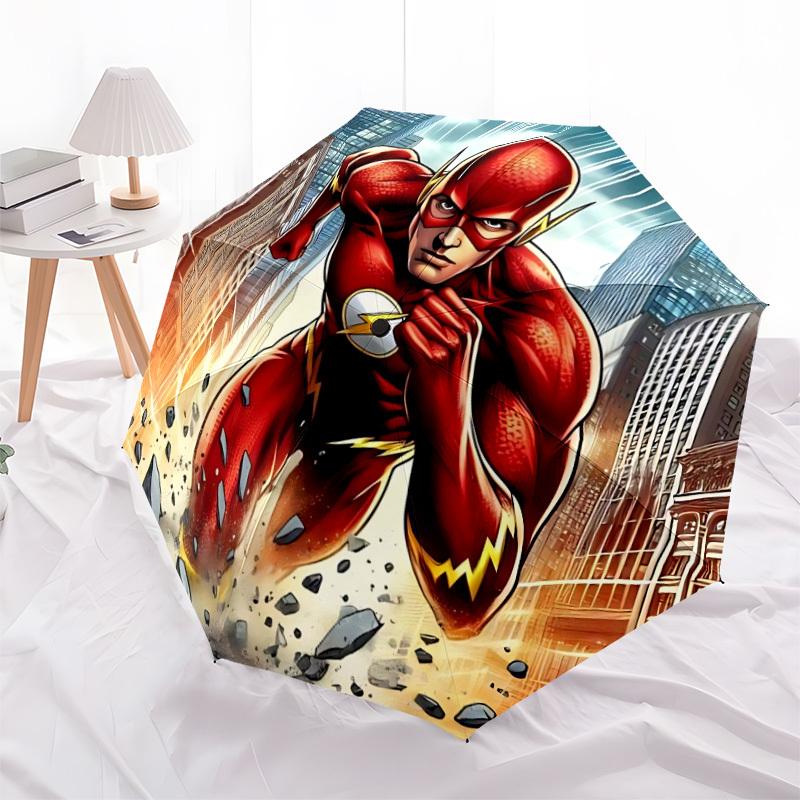1pc Flash superhero Automatic Open/Close Umbrella - 8-Rib Stability - All-Season Everyday & Formal Use  yy251022050