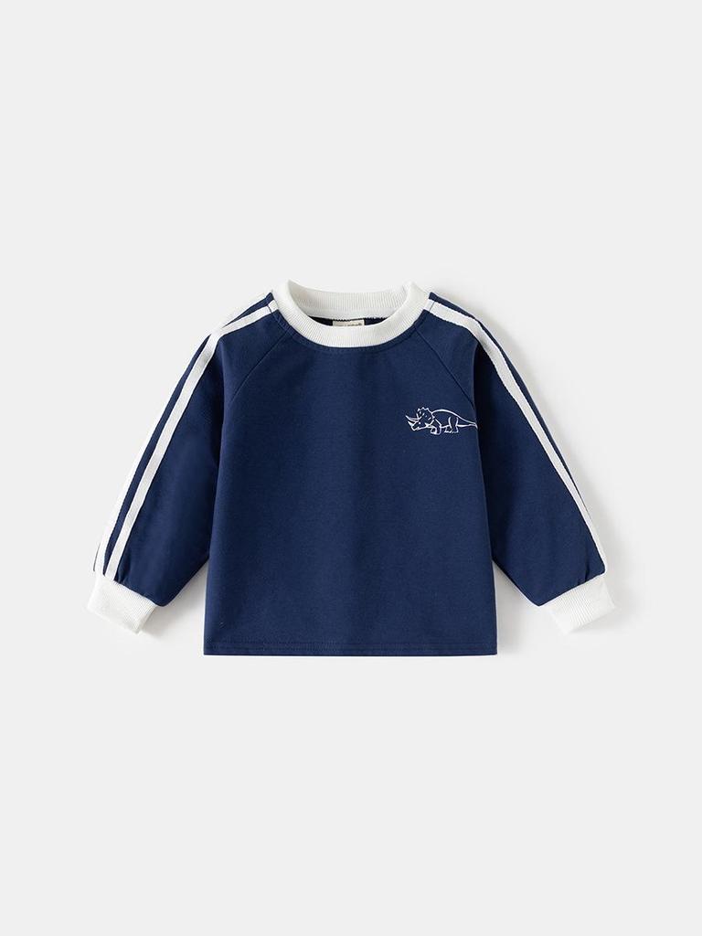 Boys' Dinosaur Long Sleeve T-Shirt - Soft, Casual Spring/Autumn Top