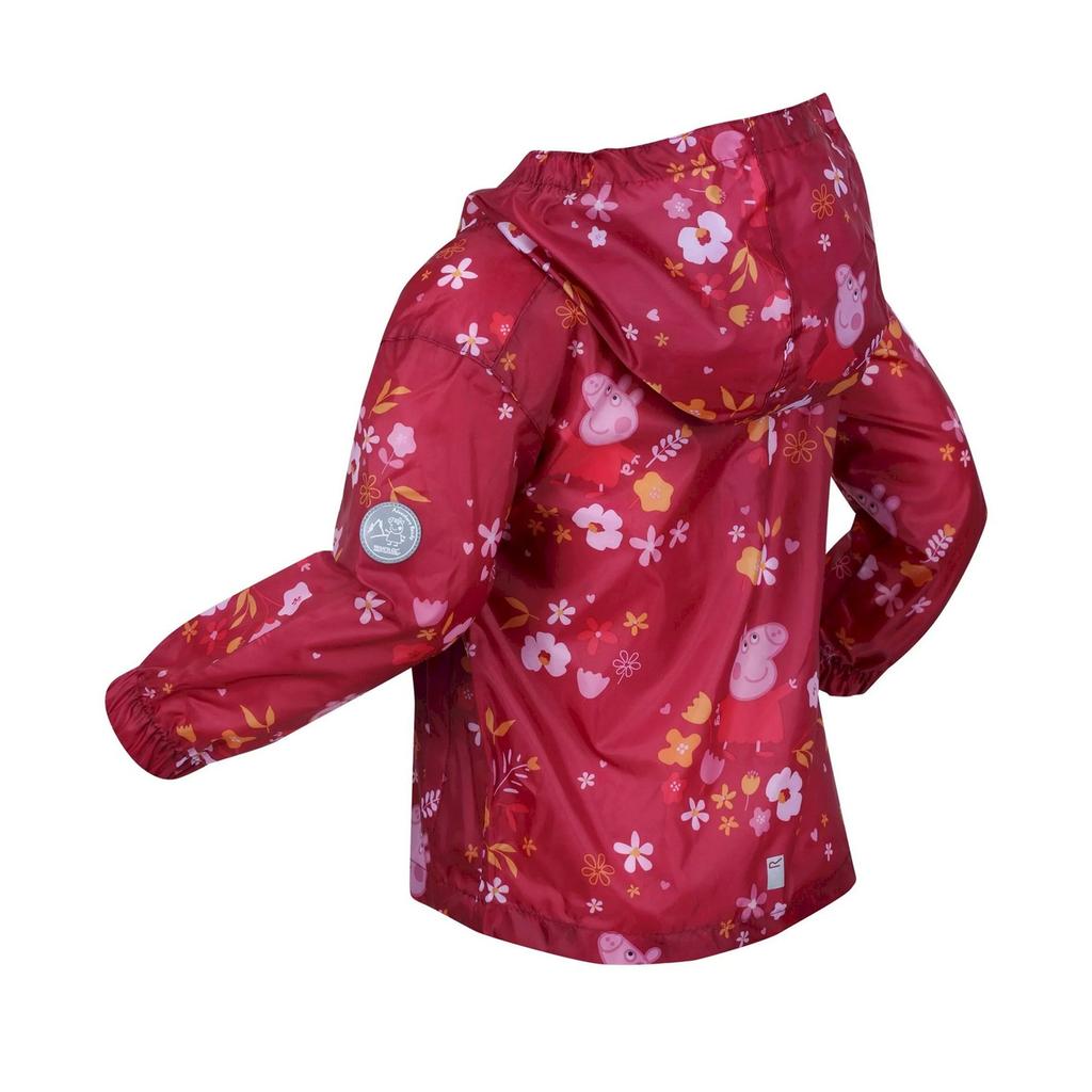Regatta Childrens/Kids Floral Peppa Pig Packaway Waterproof Jacket