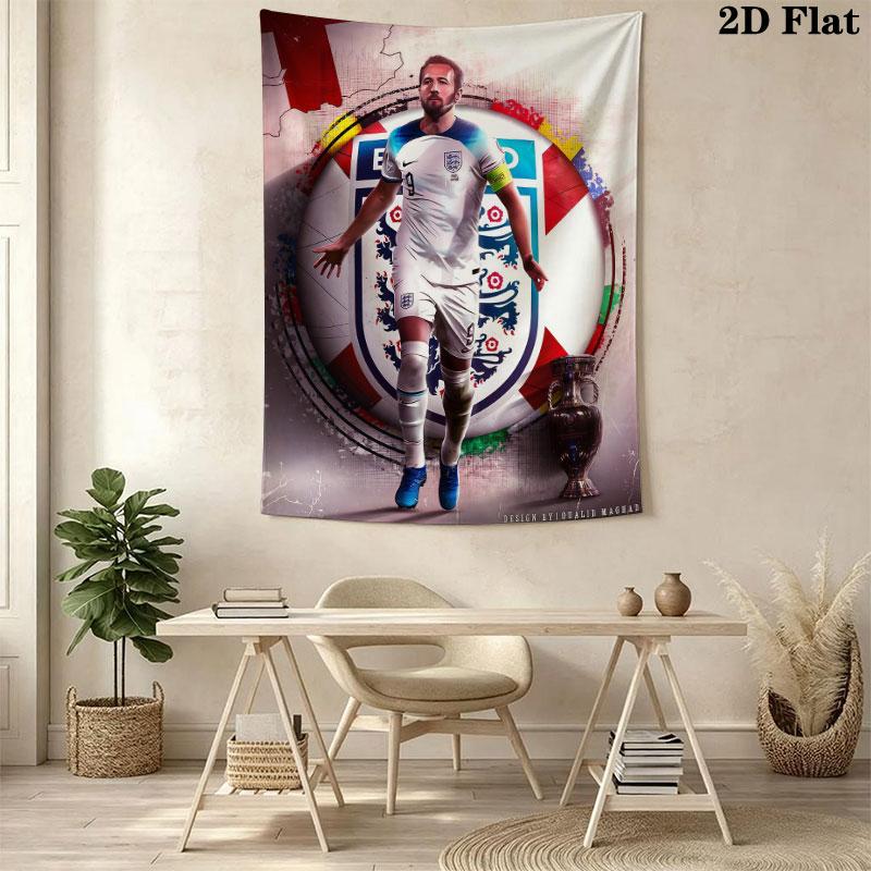Harry Kane Icon Wall Hanging Printed Fabric Blanket Decorative Tapestries for Bedroom Living Room Home Decor