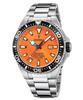 Diver Stainless Steel Orange Dial Quartz F20663-4 200M Men's Watch