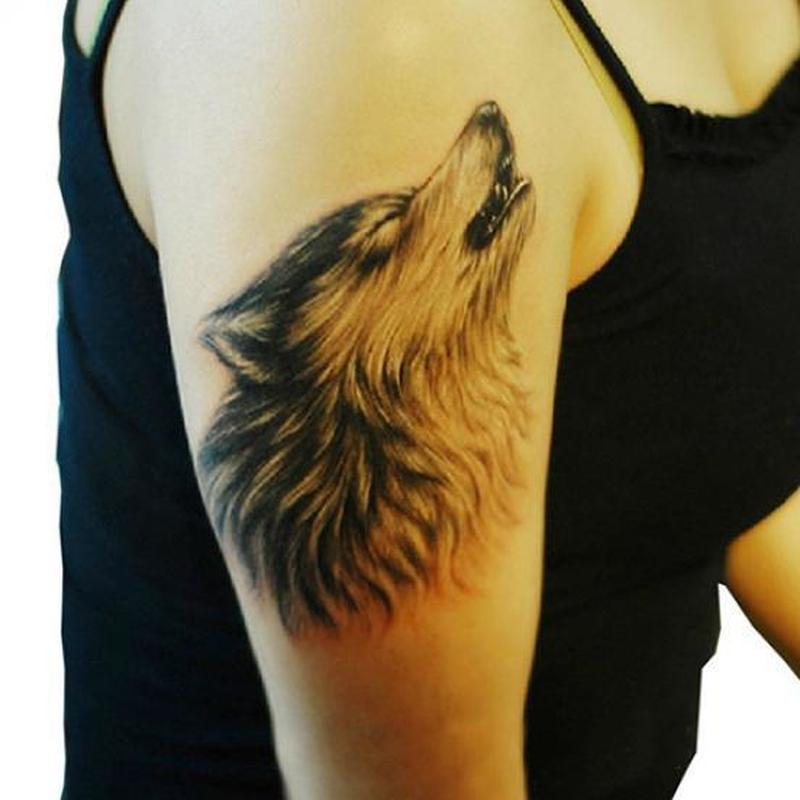 Sheet of Tattoo Sticker Unisex Waterproof Temporary Transfer Wolf Arm Tattoo Sticker Body Art