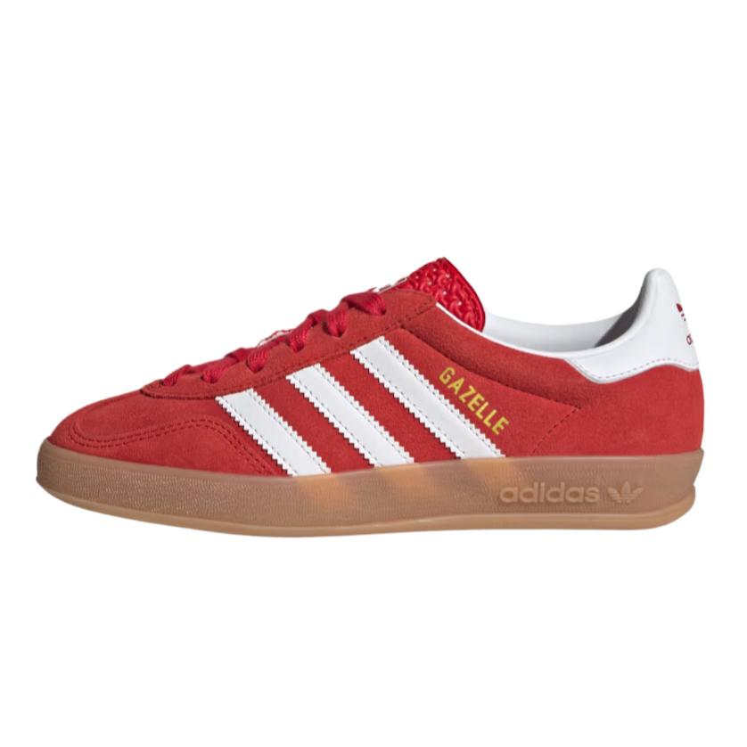 adidas Оригинальные детские lifestyle кроссовки Gazelle Лучший Красный Облачный Белый Жевательная Резинка Унисекс JS3801