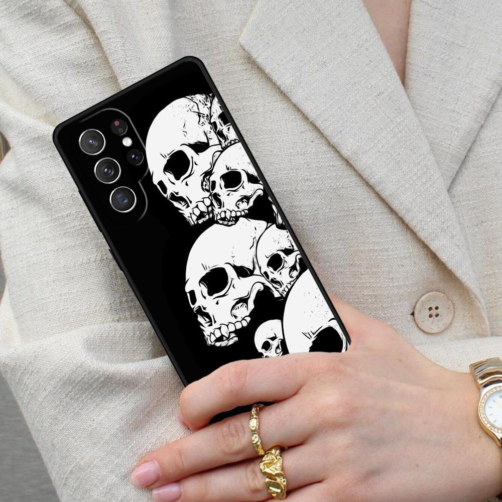 Чехол для телефона с рисунком скелета, черепа, костей для Samsung Galaxy S26 Ultra S25 S24 S23 S22 S21 S20 Note10
