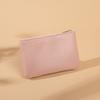 Ultra-thin Unisex Coin Purse Key Ring Litchi Pattern Mini PU Leather Simple Key Storage Bag