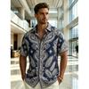 Unisex Ethnic Style Tribal Totem Graphic Hawaiian Shirts Fashion 3D Printed Shirts Tops Summer Short Sleeves Men Women Blouse Shirt