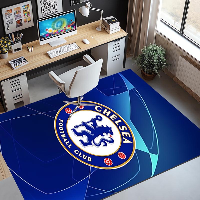 football club.C Pattern Rug, Indoor/Outdoor Mat, for Picnic, Gameroom, Bedroom, Office, Living Room, Home Decor Carpet, Birthday Gift