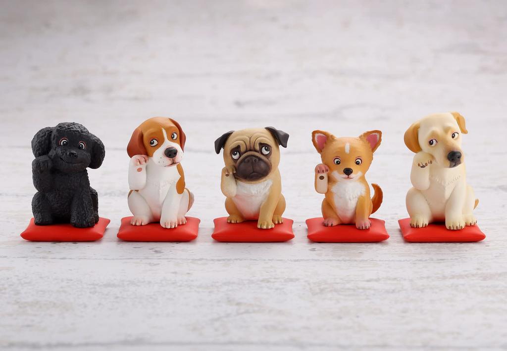 Кунио счастливая собака 2 ПВХ окрашенная готовая продукция 6 штук КОРОБКА Sato's