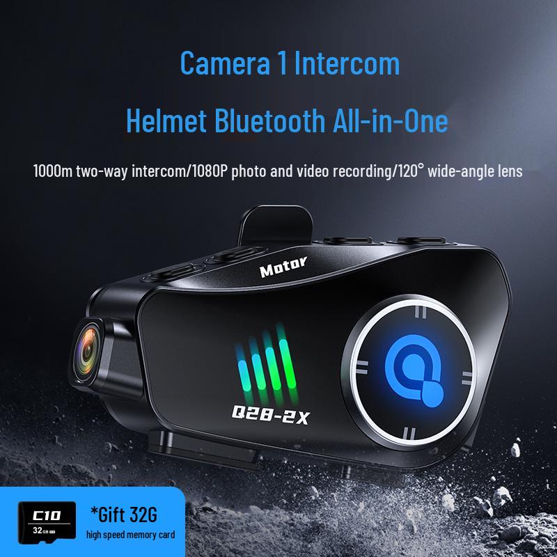 Мотоциклетный Bluetooth-шлем Q282X с HD-камерой 1080P и системой интеркома