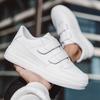 2025 Дышащие Удобные Легкие Кроссовки на липучке Белые Ультралегкие Чисто Белые Повседневные Туфли для Мужчин Большой Размер 48 Кроссовки