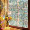 Colorful Rainbow Bird Pattern Prismatic Window Film Reusable No-Adhesive Static Cling Rainbow Sun Catcher Decal For Home Decor