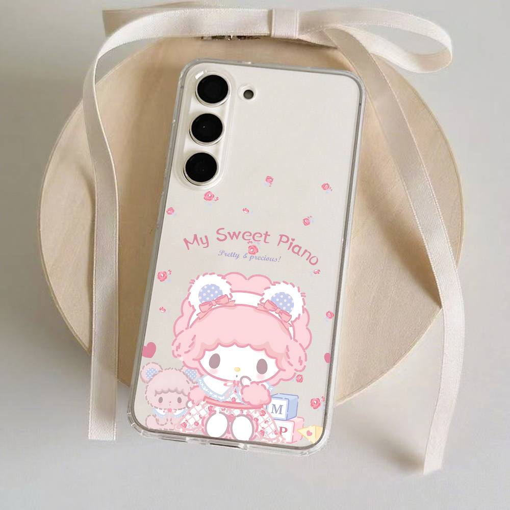 Чехол для телефона MY S-SWEET P-PIANO для Samsung Galaxy S21 S22 S23 S24 S25ULTRA FE Ultra Plus5G A52S Прозрачный чехол