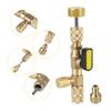 R22 R410A AC Valve Car Air Conditioning Refrigerant Valve Safety Adapter Air Conditioning Repair and Fluoride Refrigeration Tool