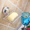Vacuum Suction Soap Dish Flexible Stainless Steel Aesthetically Designed Soap Holder for Shower
