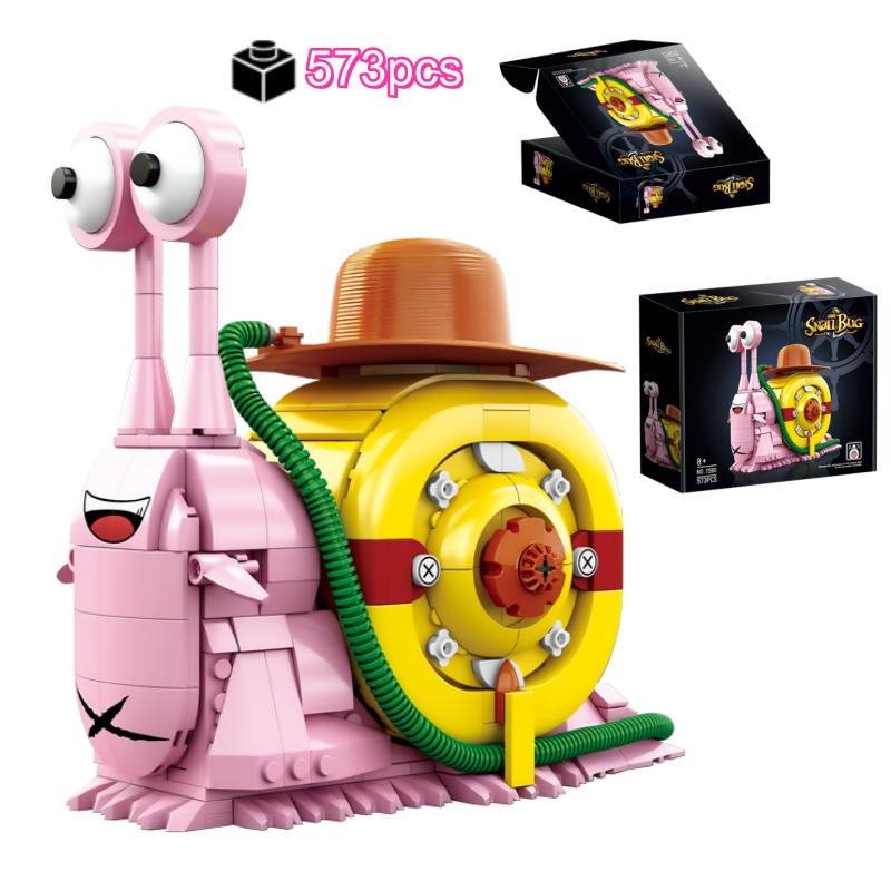 Creative Animal Snail Bug Model Building Blocks Bricks Toys Moc Assembly For Kids Adult Birthday Halloween Christmas Gifts