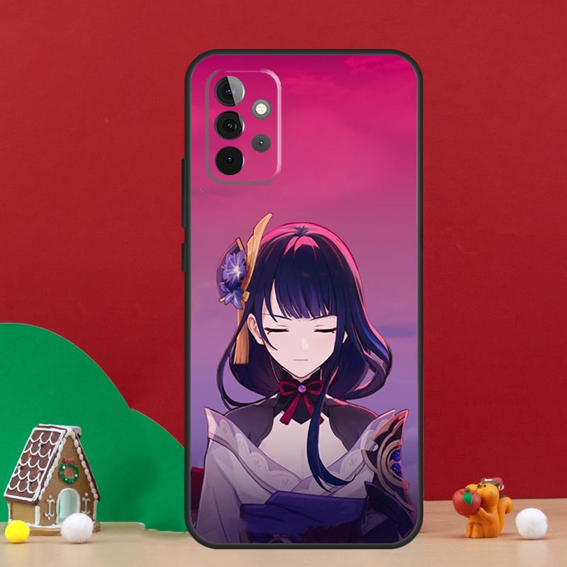 Игровой чехол Baal Genshin Impact для Samsung Galaxy A56 A33 A13 A36 A23 A52 A32 A12 A54 A34 A14 A16 A53 A15 A35 A55 A17
