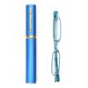 Ultra-Light Mini HD Reading Glasses with Spring Frame and Portable Pen Holder for the Elderly