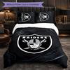 Las Vegas Raiders Pattern Microfiber 3Pcs Bedding Set Decor Duvet Cover Set For Bedroom Home Use