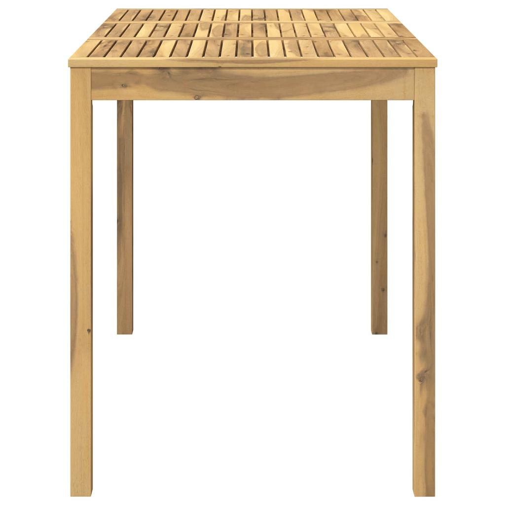 Garden Bar Table White 147 x 88.5 x 105 cm Solid Acacia Wood