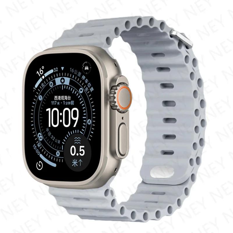 Straps for Apple Watch Band 44mm 40mm 45mm 49mm 41mm 42mm 46mm ocean bracelet correa iWatch series 7 6 3 se 8 Ultra 2 9 10 11