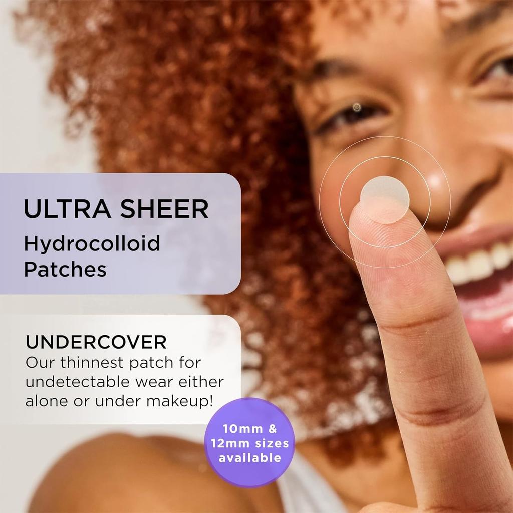 AUSLKA Beauty Ultra-thin Breathable Hydrocolloid Facial Microneedle Pimple Patches Fragrance 12 Patches + 10 Cleansing Cotton