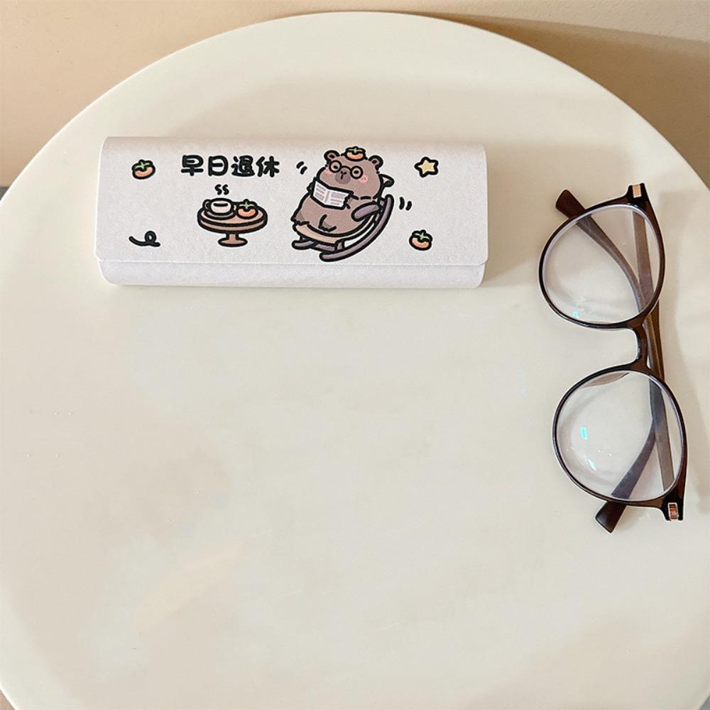 Милый узор Стеклянный чехол PU кожа Чехол для очков Новый стеклянный футляр Мужчины