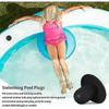 4-Pack Pool Wall Plug Replacement Parts - Above Ground Pool Filter Pump Filter Hole Plug Compatible with Intex and Bestway