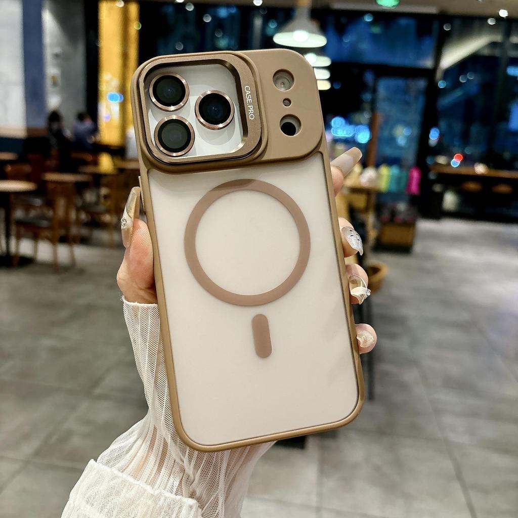 Совместимый чехол-держатель для объектива iPhone 17 Pro Max - Противоскользящий, Защитный, Прозрачный, Магнитный дизайн для модели 15.