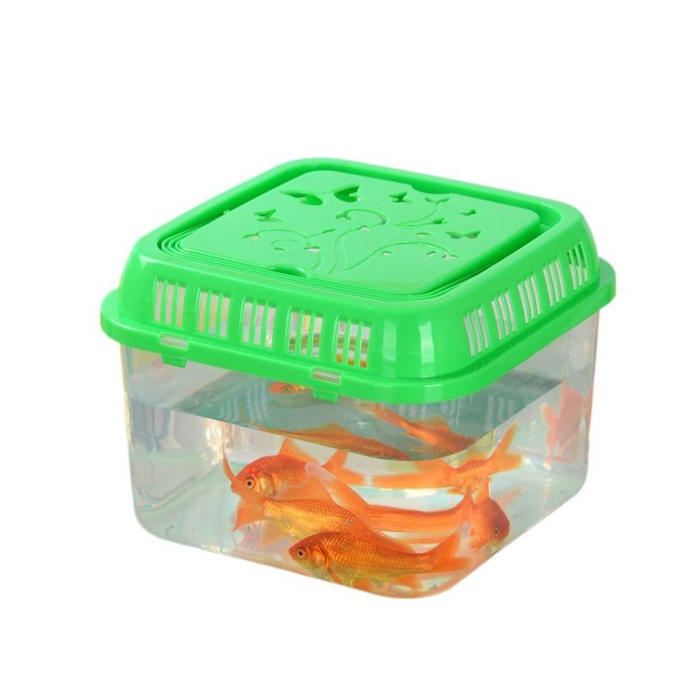 Ручной Портативный Аквариум Пластиковый Мини Аквариум Переноска для Рептилий Клетка для Переноски Хомяка Дом