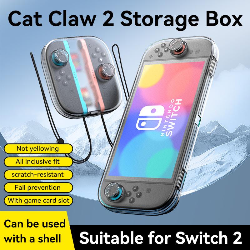 ABS Matte Translucent Hard Protective Shell Case for Switch 2 Console & Controller Cases with Game Card Slots & Charging Port