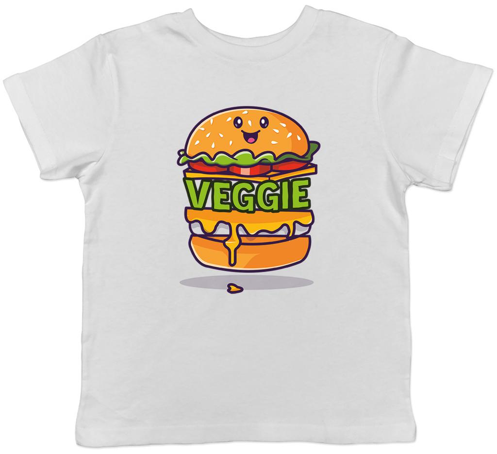 Veggie Burger Kids T-Shirt Vegetarian Vegan Plant Childrens Boys Girls Gift