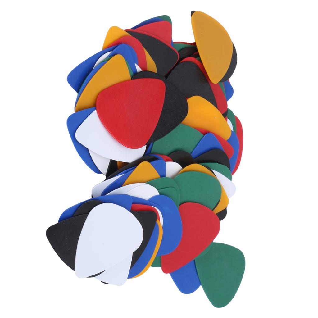 100 шт. гитарный медиатор цветной пластиковый протектор для пальцев аксессуары для музыкальных инструментов 0,46 мм