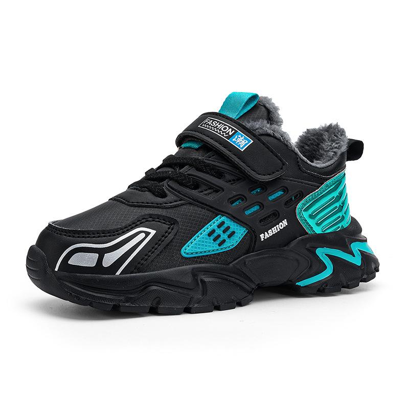 Модная мужская новая спортивная обувь на четыре сезона кожаная сетчатая бархатная нескользящая и износостойкая повседневная спортивная обувь