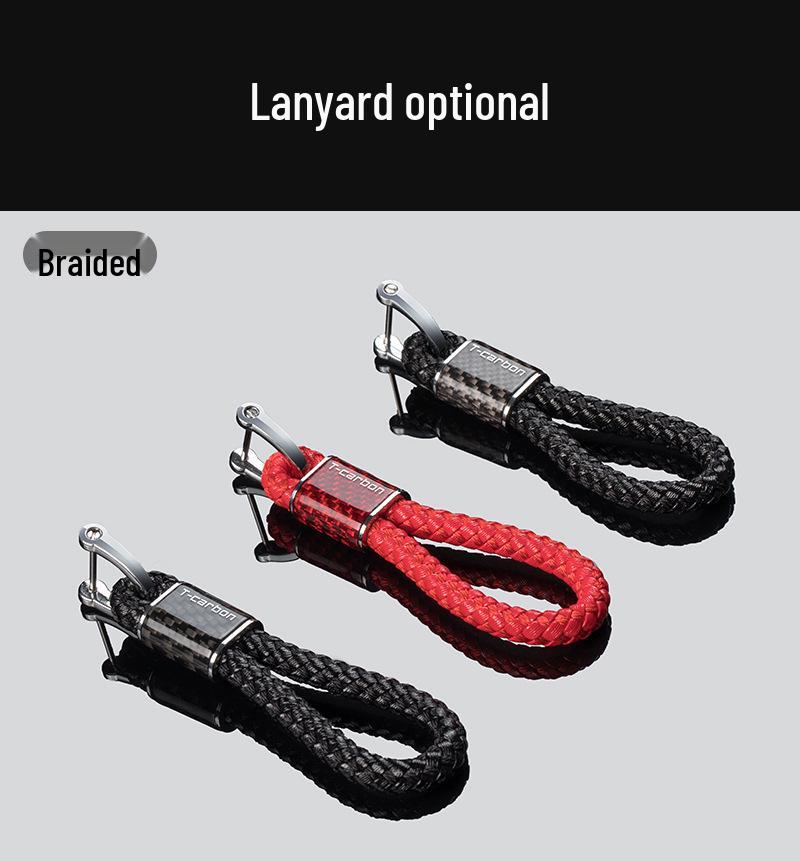 Кейс для ключа из настоящего углеволокна для Toyota Prado Izoa CHR Camry 8-го поколения