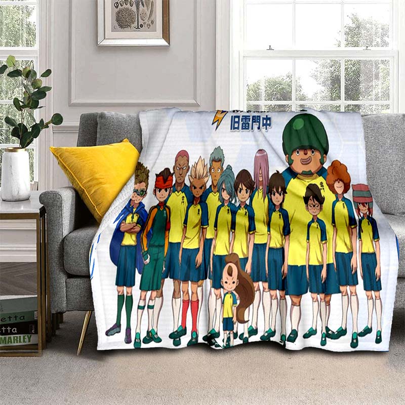 Одеяла в стиле аниме Inazuma Eleven, мягкое одеяло с героями мультфильмов, фланелевое одеяло, одеяло для кровати, дивана, покрывало на стул, домашний декор
