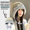 Теплая вязаная шапка-бини с узором Fair Isle, регулируемая, складная, с защитой ушей, зимняя, для женщин и мужчин