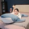 Giant New Whale Plush Toys Big Soft Stuffed Sleeping Pillow Cute Sea Animal Fish Blue Shark Doll Kids Baby Birthday Gift
