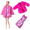 New Dress For Dolls Fashion Coat Mermaids Shinny Sequin Fish Tail Gown Lace Skirt Gown Clothes For Baby Doll Christmas Toys Gift