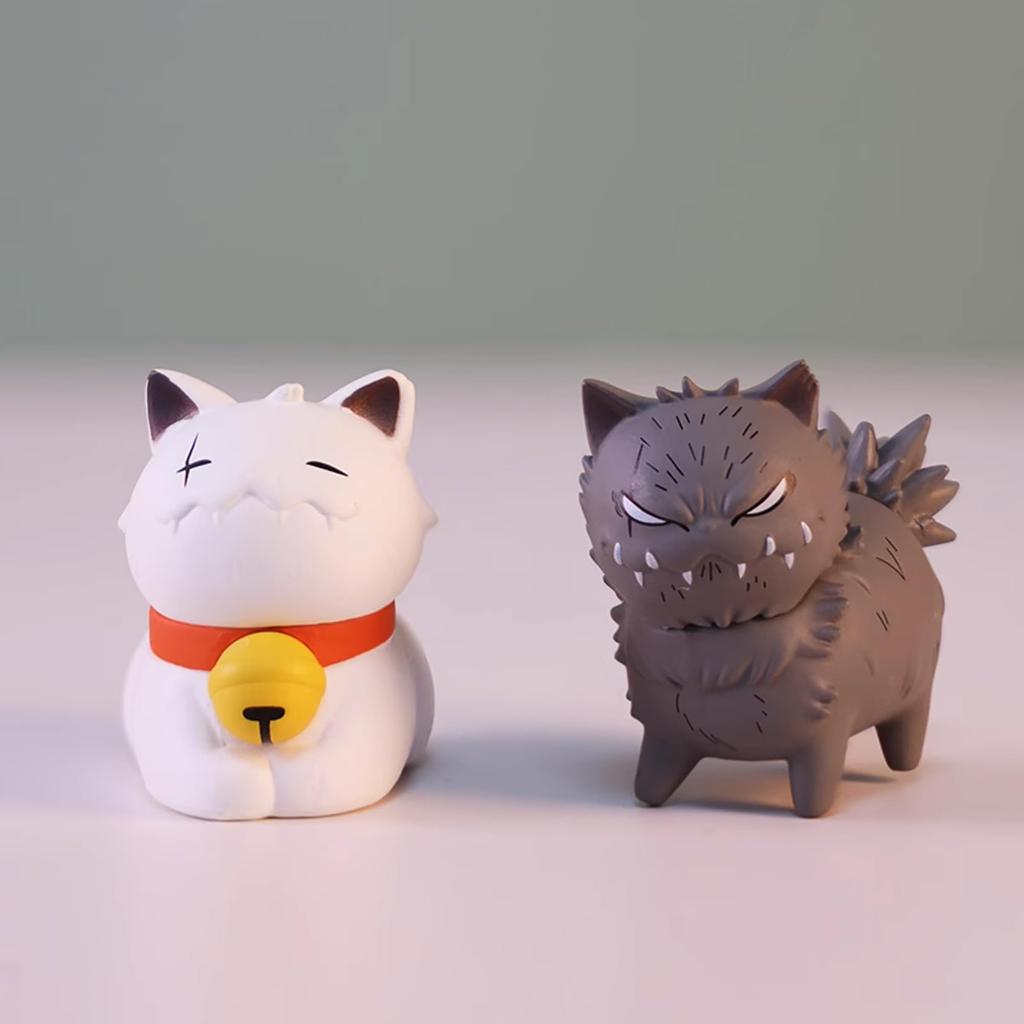 AAGWW Фигурки кошек Капсульная игрушка Гачапон Игрушка-персонаж Милый подарок Бездомный Набор из 6 штук, Игрушка, Набор, Декоративный, Фигурка, (Бродячий кот)