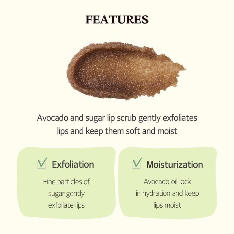 SKINFOOD - Avocado & Sugar Lip Scrub