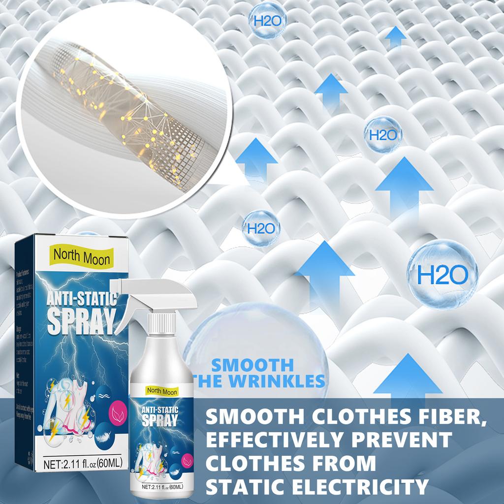 Антистатический спрей для домашней одежды. Одеяло, антистатический прочный пуховик, лак для волос.
