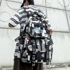 Новая модная школьная сумка для студентов, модный рюкзак с анимационным принтом, тренд, большой вместимости, простой рюкзак с граффити, для мужчин и женщин