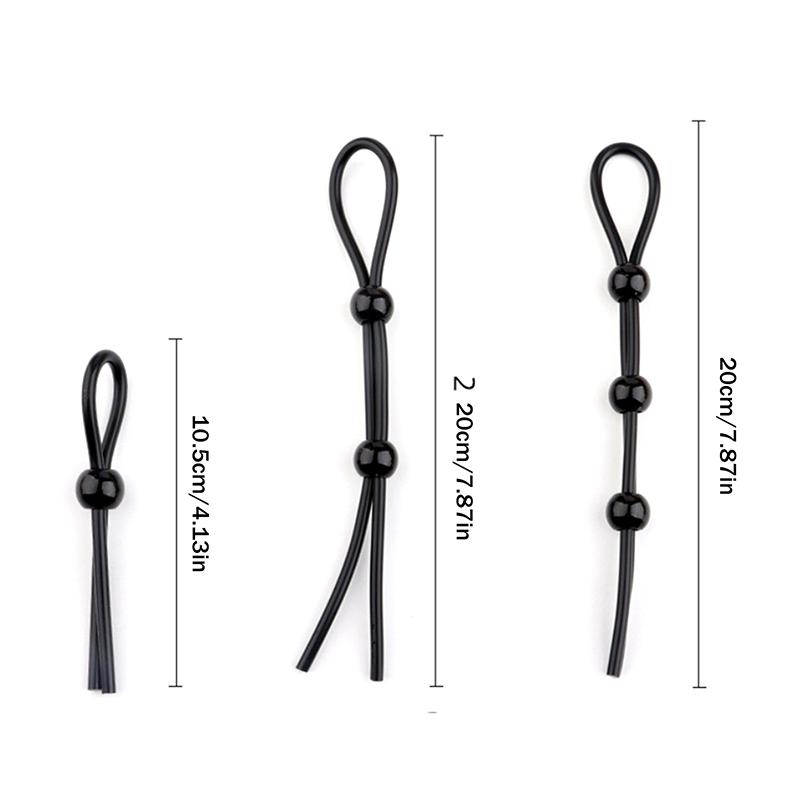 1/3Pcs Adjustable Sex Toys For Adults Men Silicone Ejaculation Delay Penis Ring Rope Male Cockring Semen Lock Ring Penis Sleeve