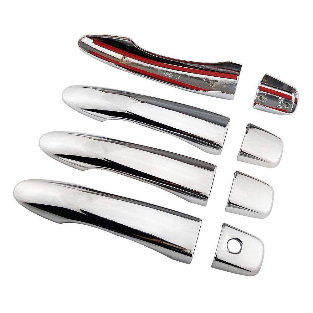 Для Nissan Rogue 2015-внешний вид автомобиля, модифицированная хромированная дверная ручка, декоративная накладка, защита