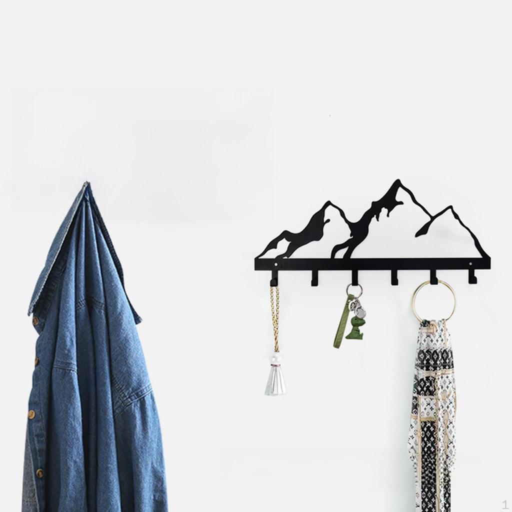 Крючок для одежды, настенный держатель для ключей, утюг, простая в установке вешалка для шляп и домашнего декора