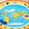 Многоразовый волшебный коврик для рисования водой для детей с обучающими трафаретами и ручками