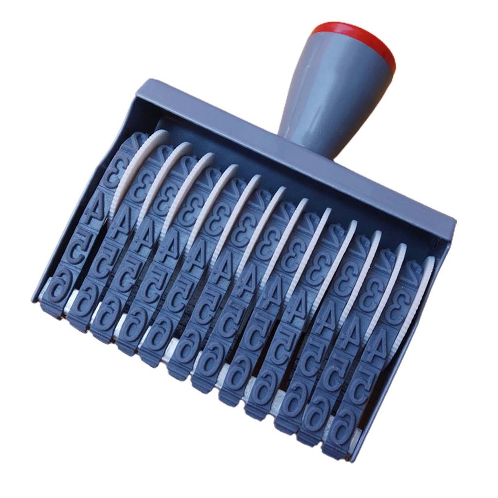 12 digits Wheel Number Stamp Sturdy Multifunction Vintage Number Stamp Universal for Office Dormitory DIY Craft Card Making Date