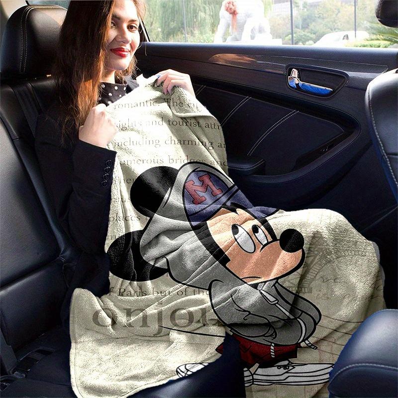 1pc, Mickey (1) Home Decor Flannel Blanket, Perfect Gift for Bedroom, Living Room, Travel, Camping, Car, Beach, Office Nap, Ideal Sofa Throw, Outdoor